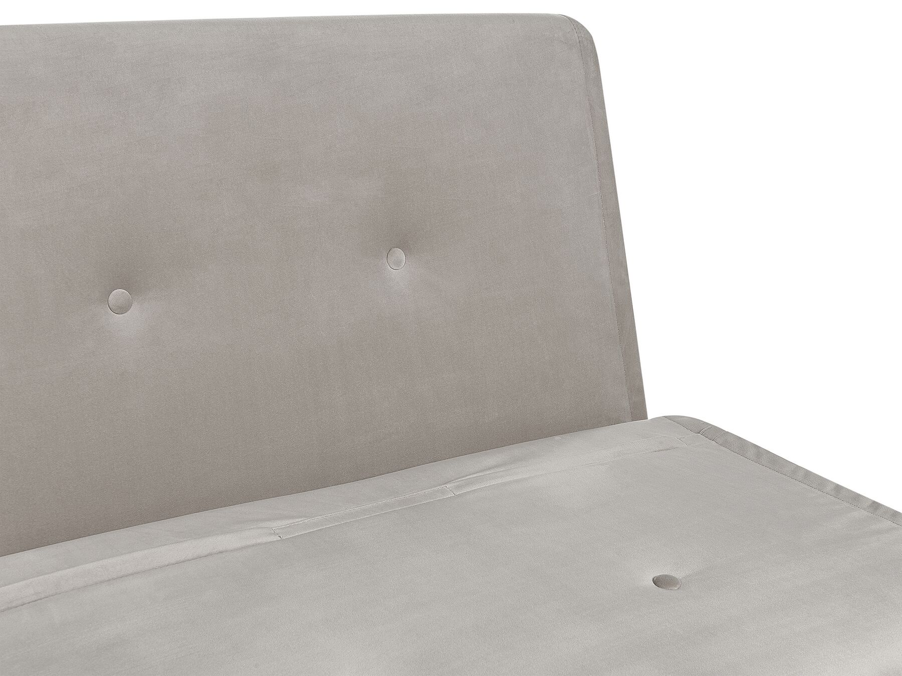 Single Sofa Bed FARRIS Velvet Light Grey