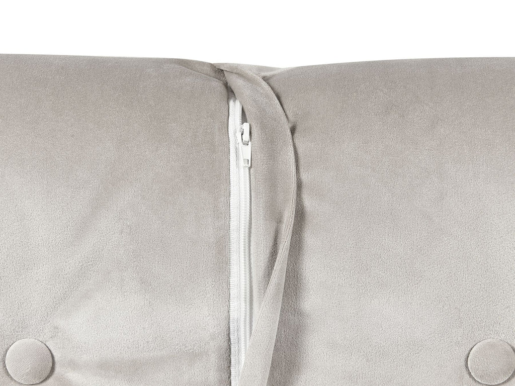 Single Sofa Bed FARRIS Velvet Light Grey