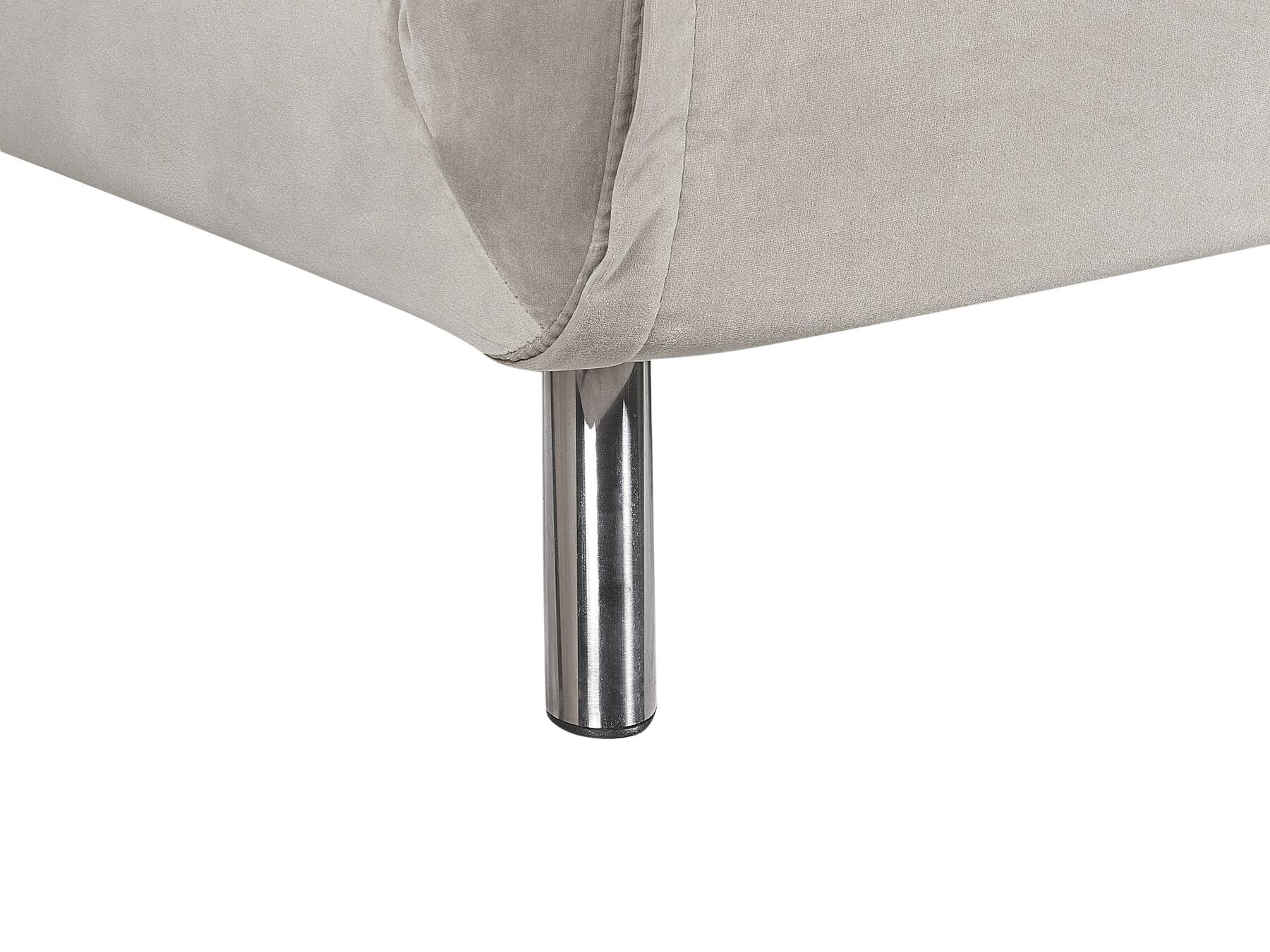 Single Sofa Bed FARRIS Velvet Light Grey