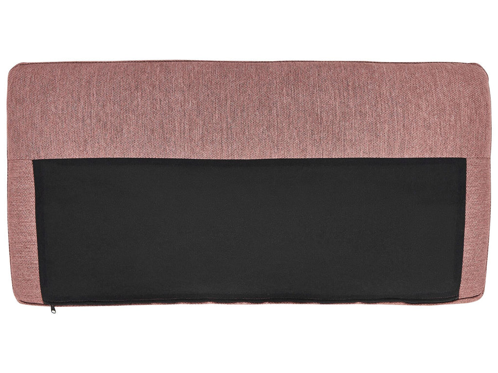 Corner Sofa BREDA Fabric Pink 2 Seater Right Hand