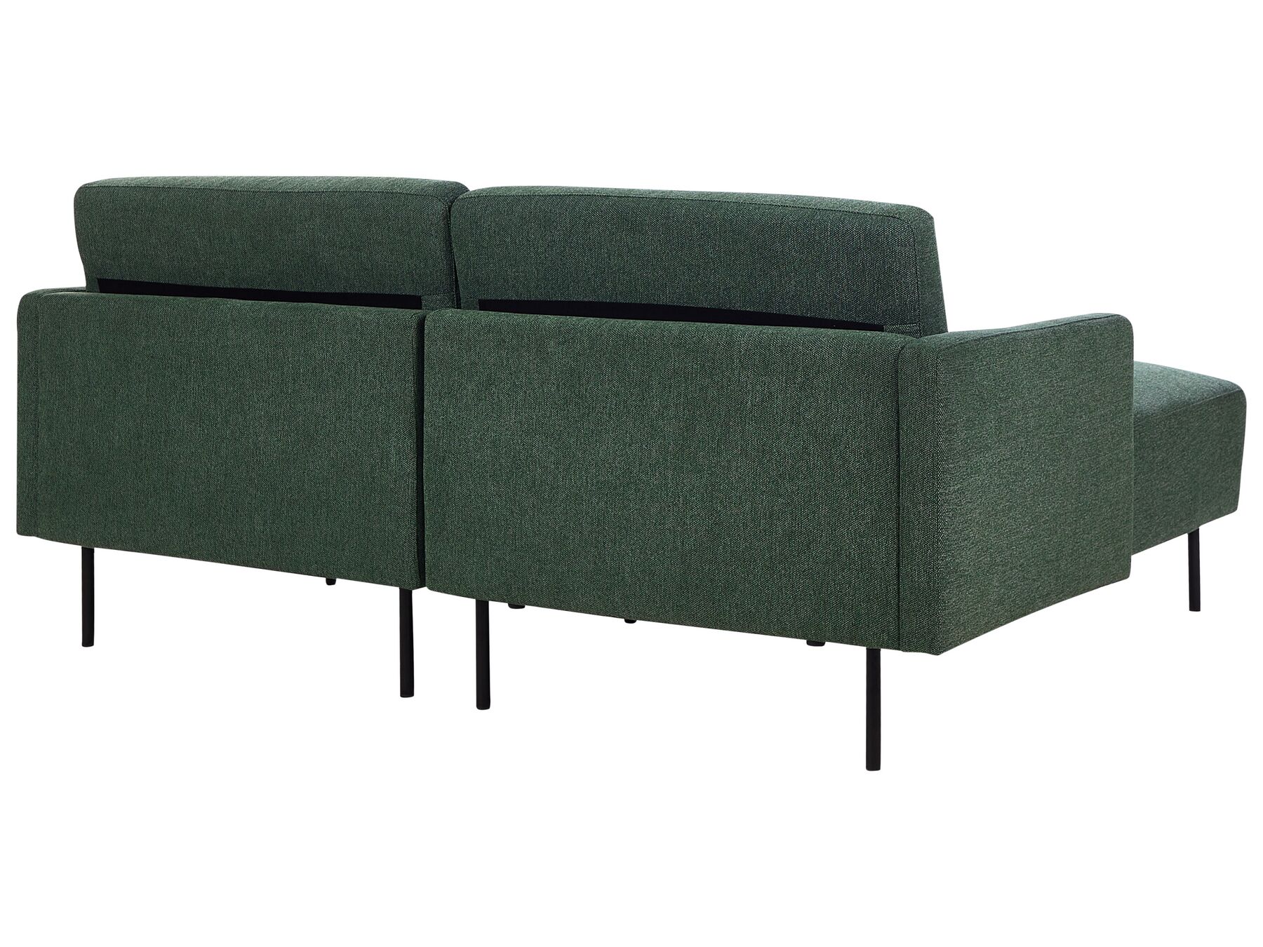 Corner Sofa BREDA Fabric Dark Green 2 Seater Right Hand