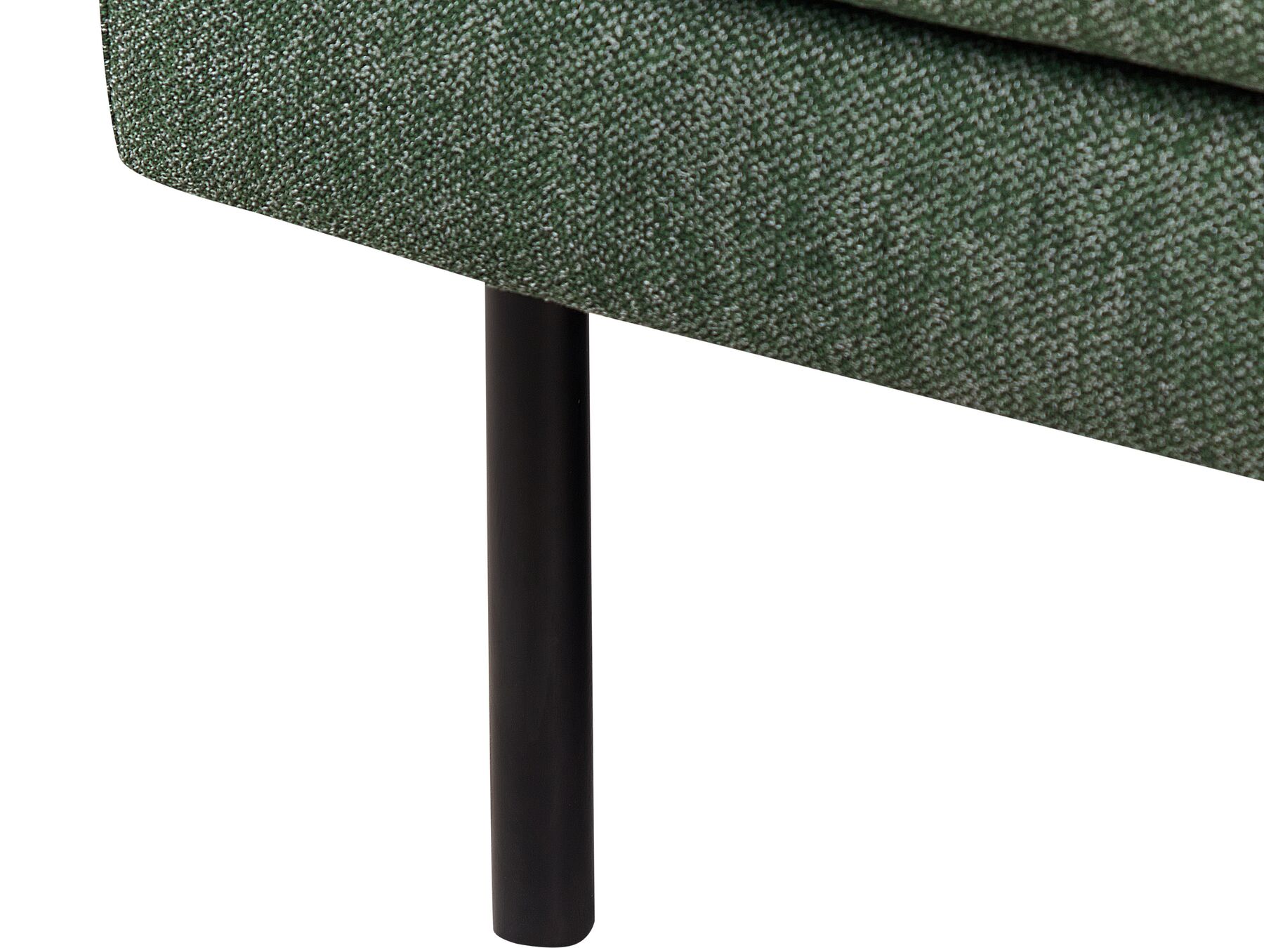 Corner Sofa BREDA Fabric Dark Green 2 Seater Right Hand