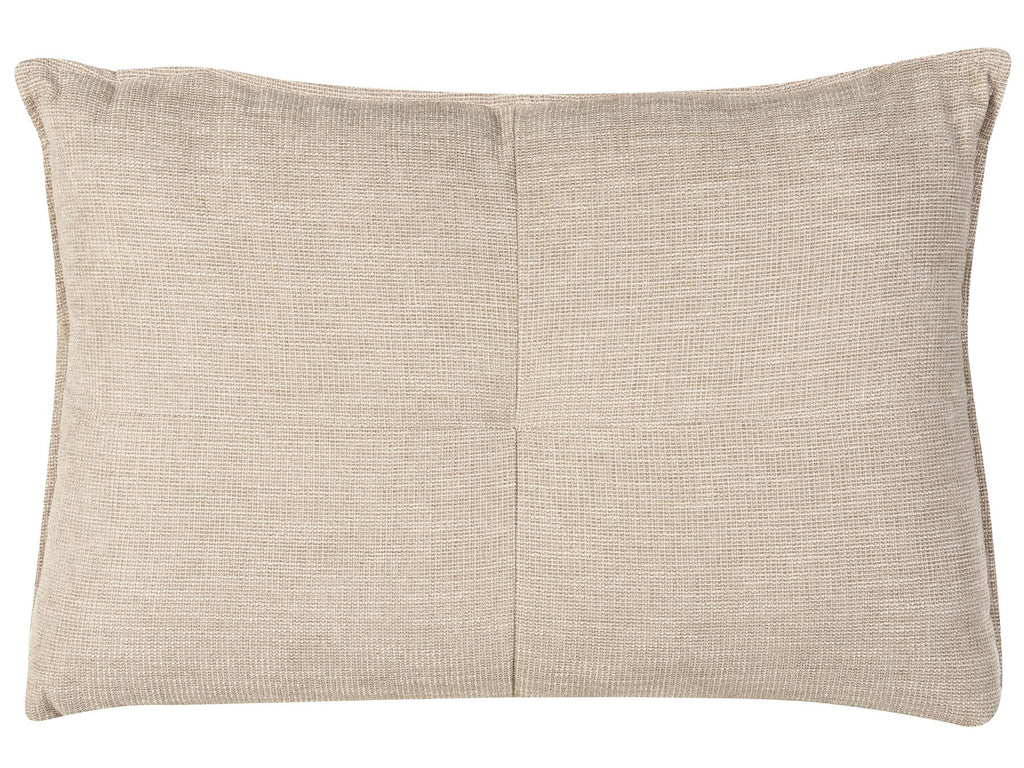Left Hand Fabric Corner Sofa Beige SERSAN