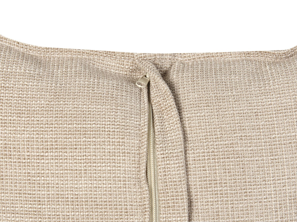 Left Hand Fabric Corner Sofa Beige SERSAN