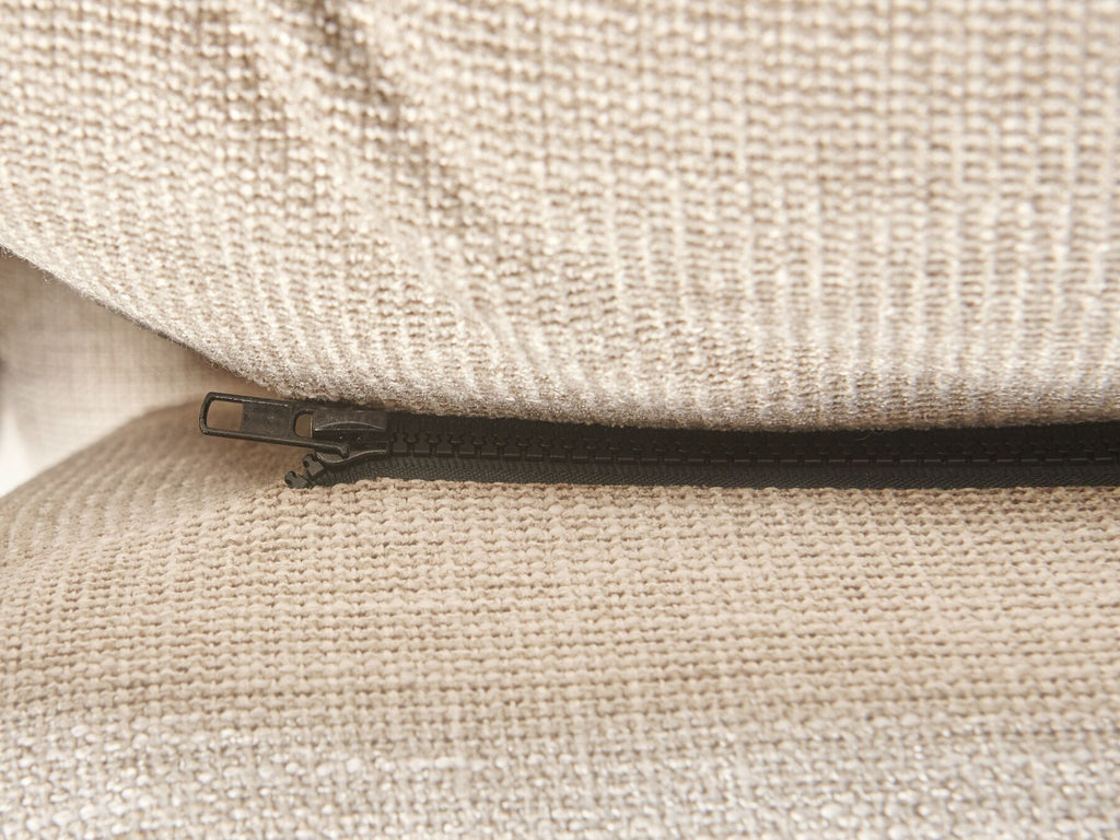 Left Hand Fabric Corner Sofa Beige SERSAN