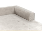 Corner Sofa FLAM Velvet Grey 3 Seater Left Hand