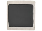 Corner Sofa FLAM Velvet Grey 3 Seater Right Hand