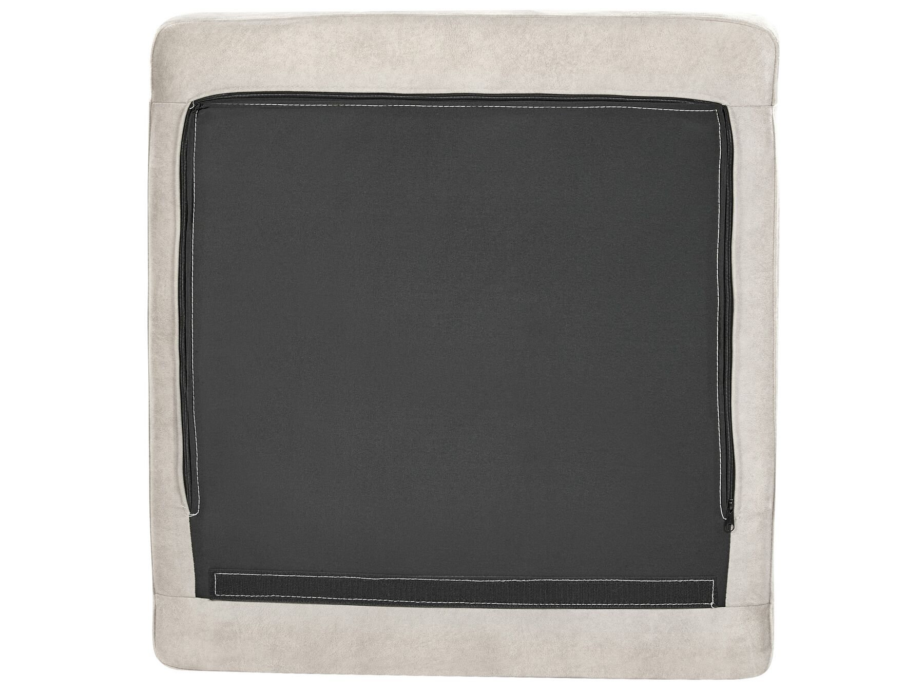 Corner Sofa FLAM Velvet Grey 3 Seater Right Hand
