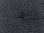 Sofa Bed FALSTER Fabric Black with Storage 3 Seater