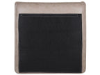 Left Hand Faux Suede Corner Sofa Light Brown GALLO