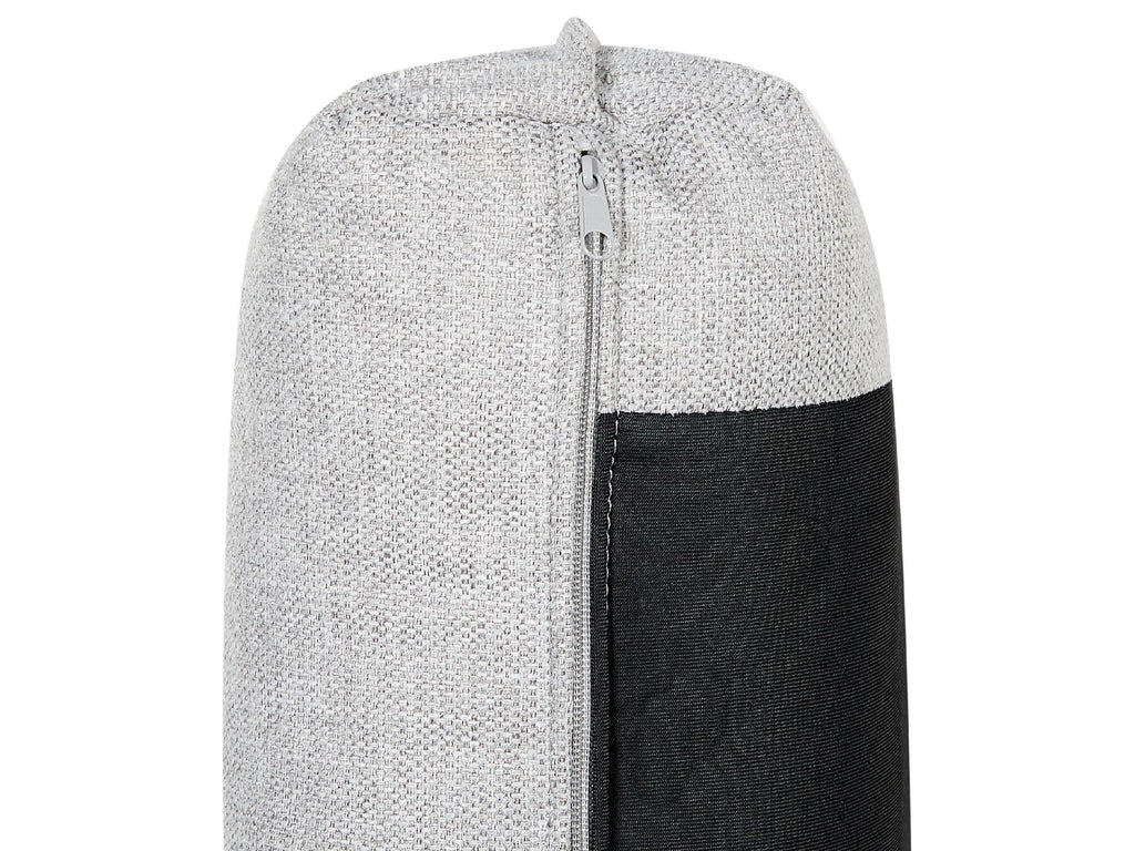 Left Hand Linen Corner Sofa Light Grey ELGA