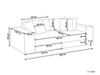 3 Seater Sofa Taupe GLORVIKA