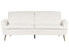 Sofa Bed Velvet Off-White 3 Seater