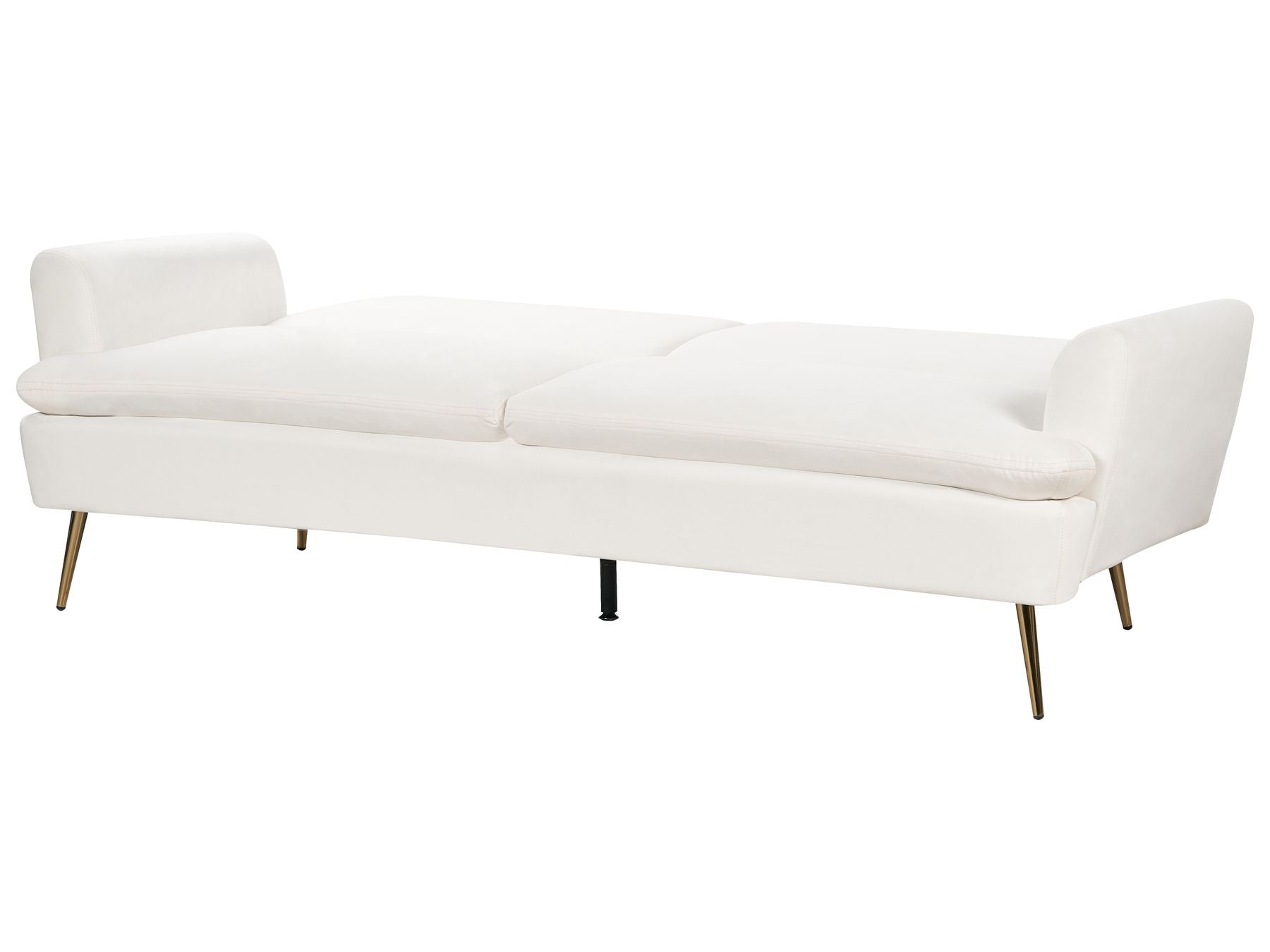 Sofa Bed VETTRE Velvet Off-White 3 Seater