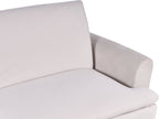 Sofa Bed VETTRE Velvet Light Beige 3 Seater
