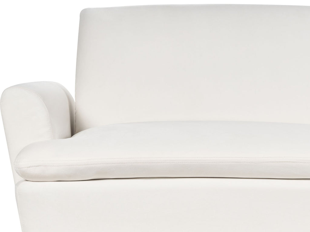 Sofa Bed VETTRE Velvet Off-White 3 Seater
