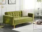 Sofa Bed ABERDEEN Velvet Green 3 Seater