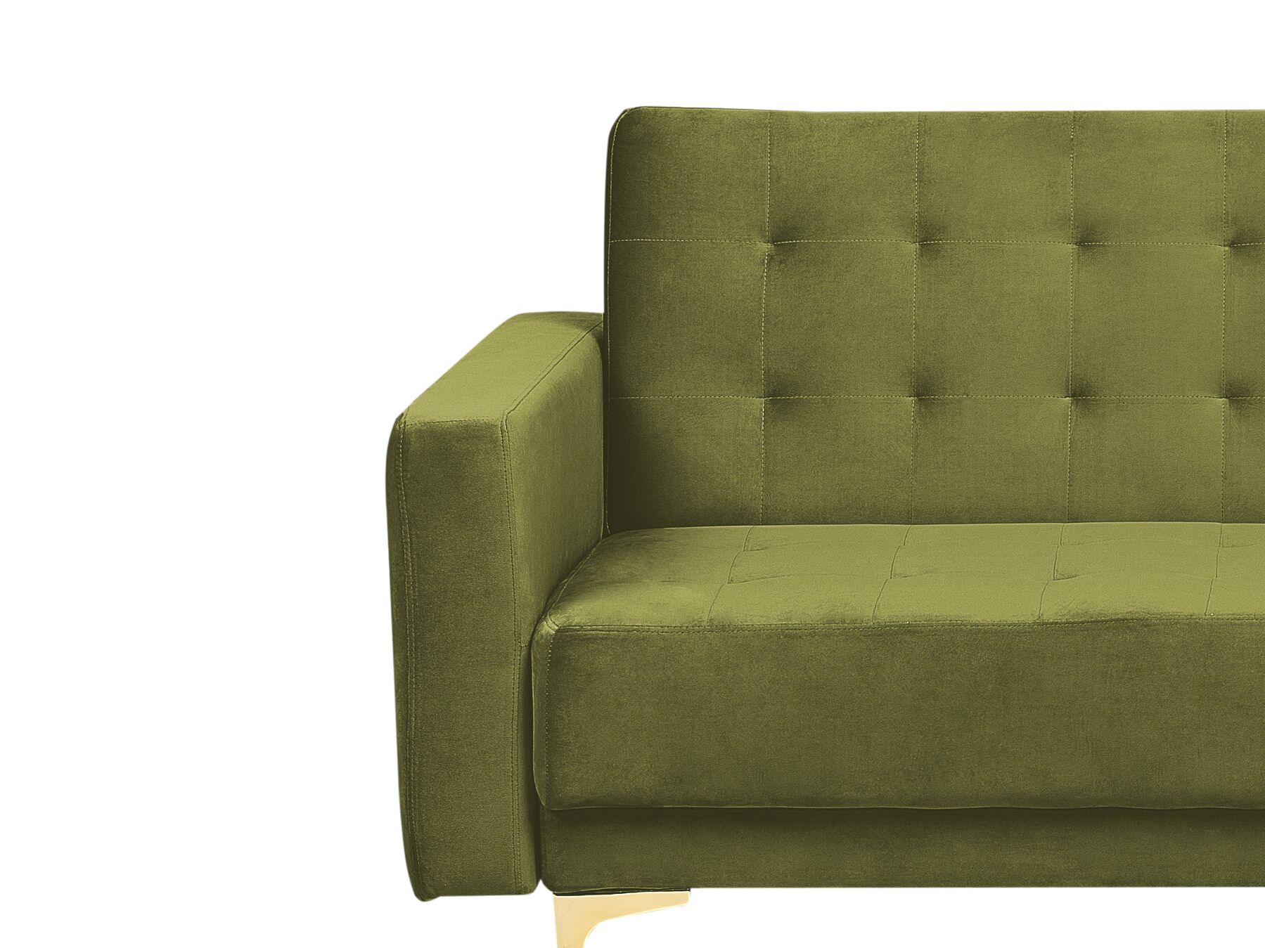 Sofa Bed ABERDEEN Velvet Green 3 Seater