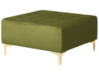 Modular Corner Sofa Bed ABERDEEN Velvet Green with Ottoman 5 Seater Right Hand