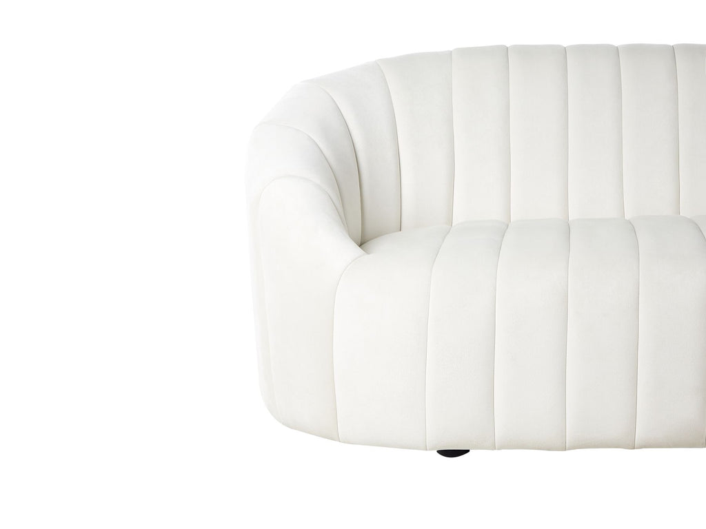 2 Seater Velvet Sofa Off-White MALUNG