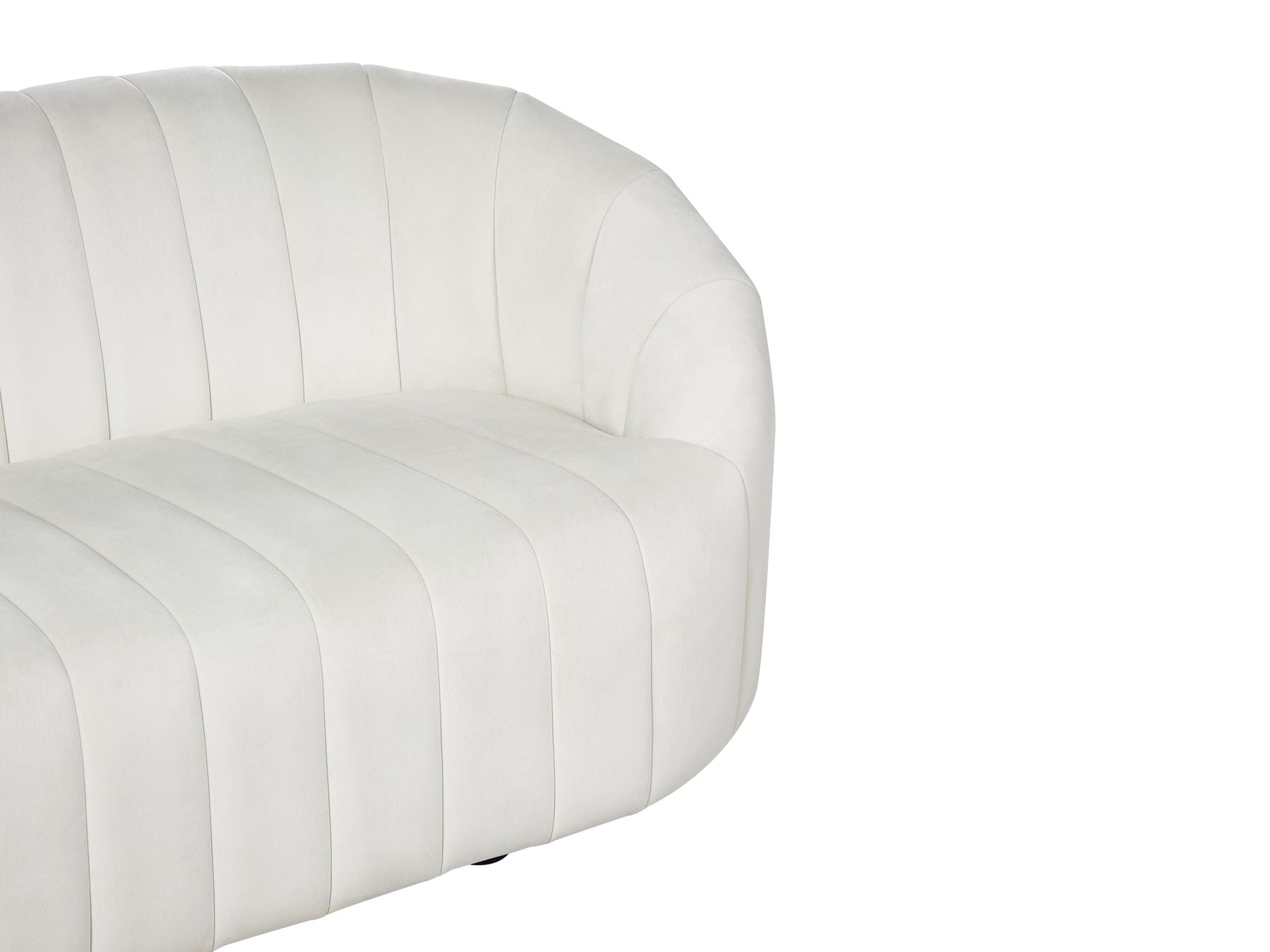 2 Seater Velvet Sofa Off-White MALUNG