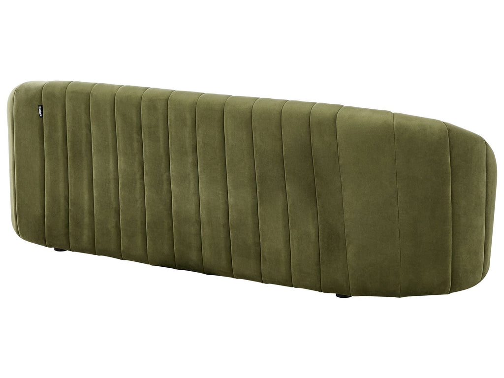 3 Seater Velvet Sofa Dark Green MALUNG