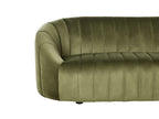 3 Seater Velvet Sofa Dark Green MALUNG