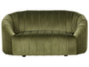 2 Seater Velvet Sofa Dark Green