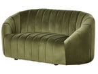 2 Seater Velvet Sofa Dark Green MALUNG