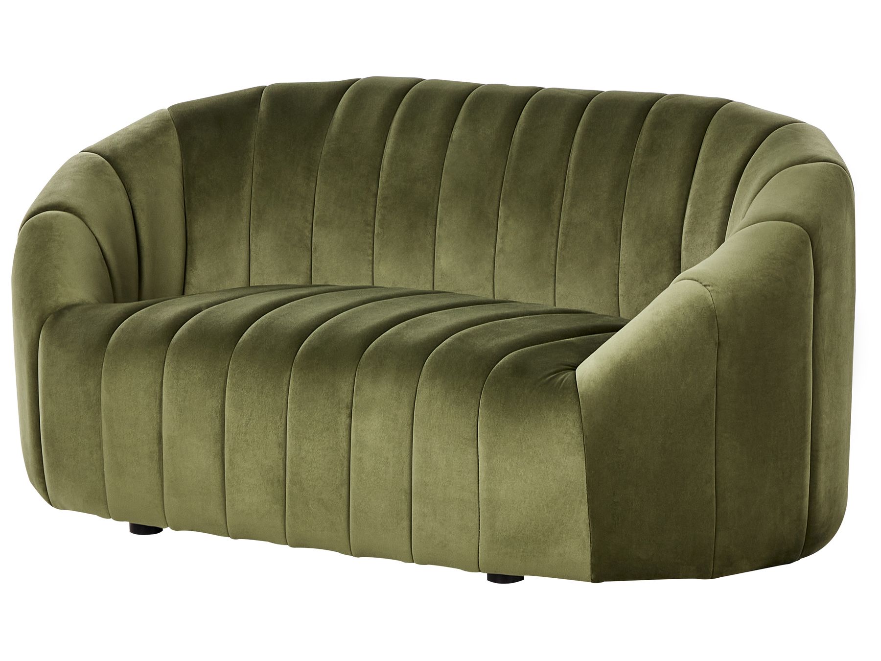 2 Seater Velvet Sofa Dark Green MALUNG