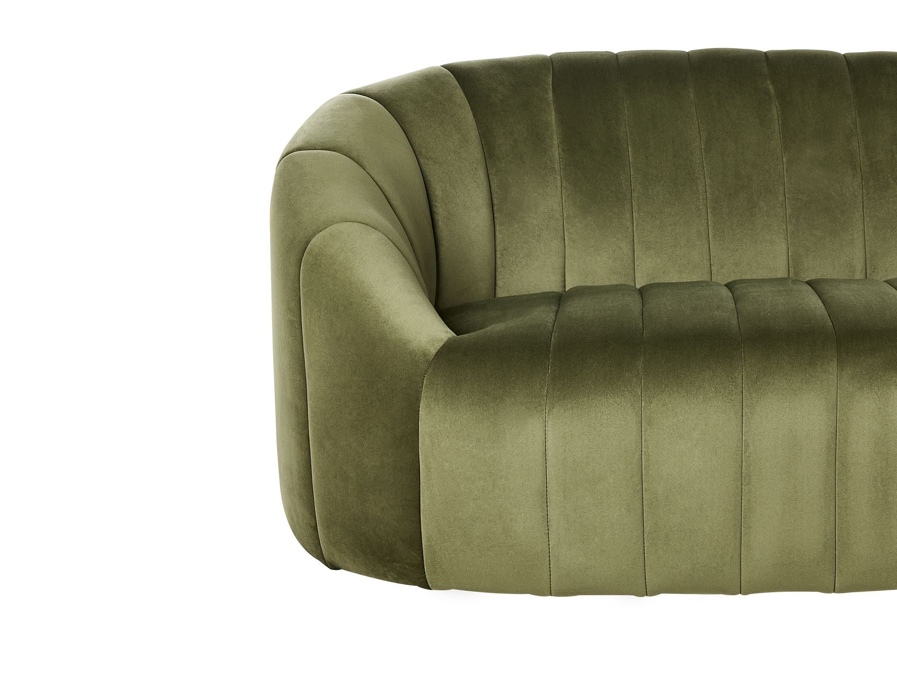 2 Seater Velvet Sofa Dark Green MALUNG