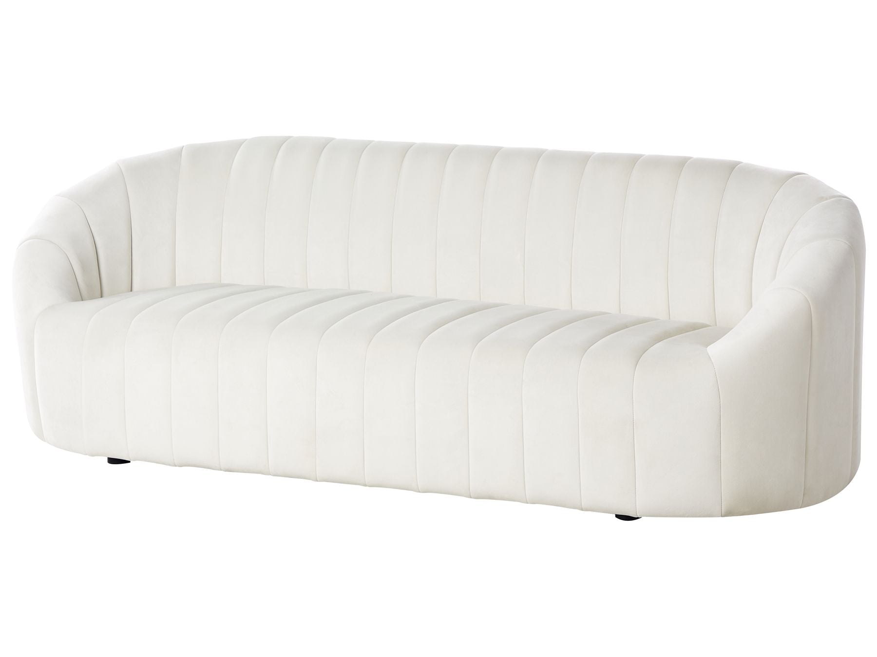 3 Seater Velvet Sofa Off-White MALUNG