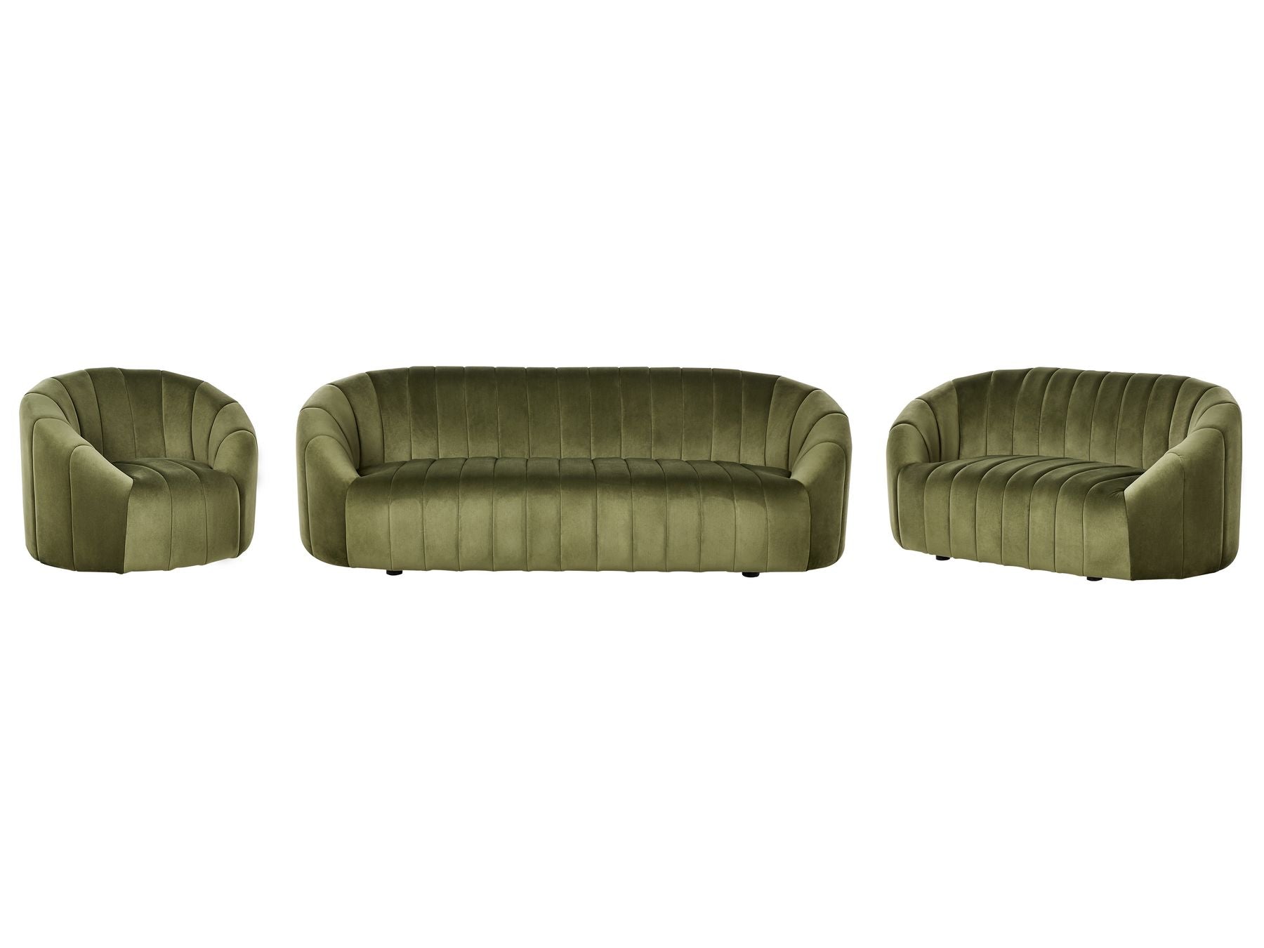 2 Seater Velvet Sofa Dark Green MALUNG