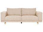 3 Seater Jumbo Cord Sofa Beige NIVALA