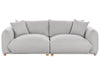 3 Seater Fabric Sofa Light Grey
