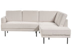 Corner Sofa BREDA Fabric Light Beige 4 Seater Left Hand