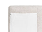 Corner Sofa BREDA Fabric Light Beige 4 Seater Left Hand