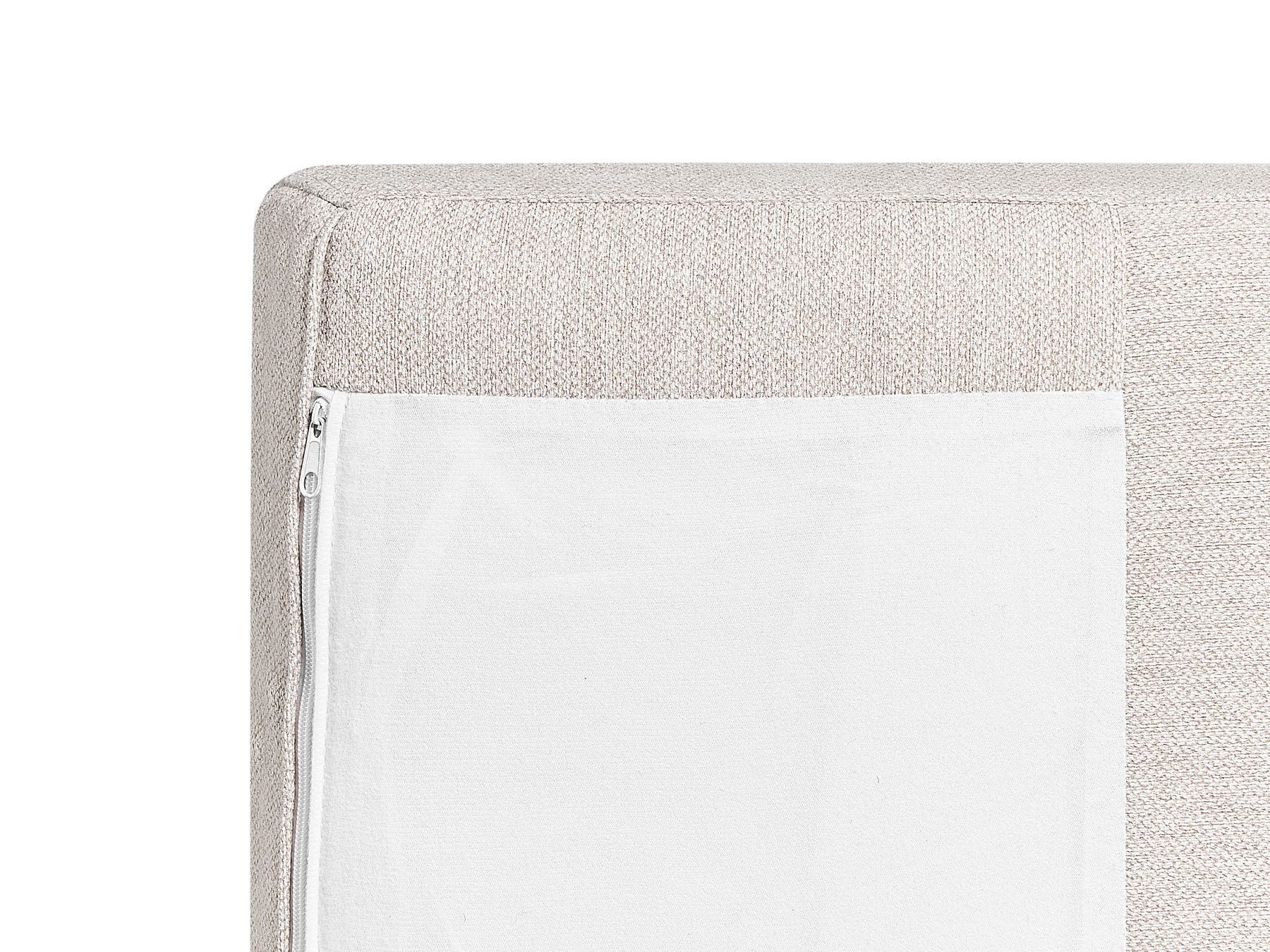 Corner Sofa BREDA Fabric Light Beige 4 Seater Left Hand