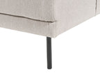Corner Sofa BREDA Fabric Light Beige 4 Seater Left Hand