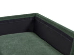 Corner Sofa BREDA Fabric Dark Green 4 Seater Left Hand