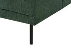 Corner Sofa BREDA Fabric Dark Green 4 Seater Left Hand