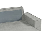 Corner Sofa Bed KARILA Fabric Grey with Storage 3 Seater Left Hand