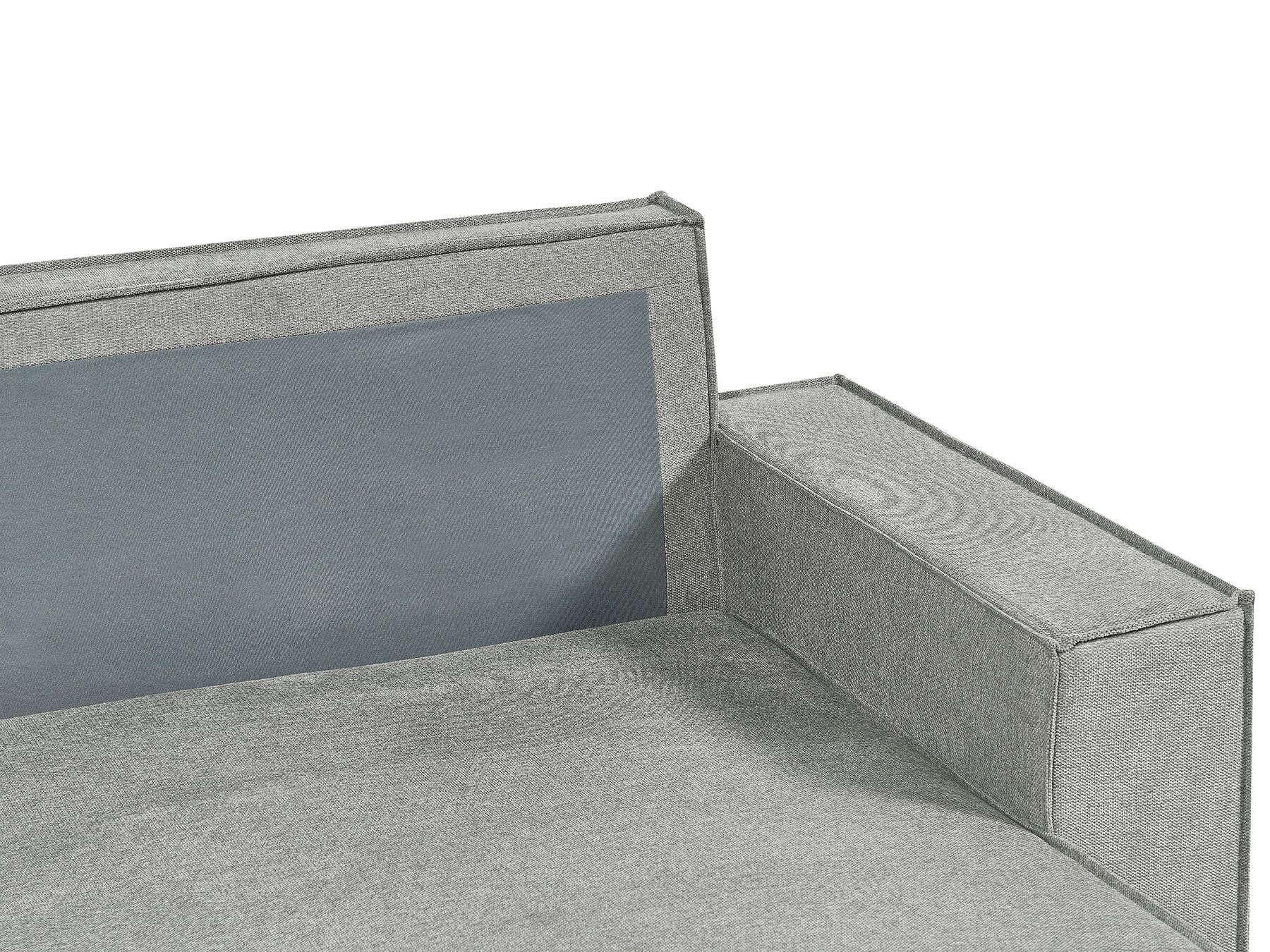 Corner Sofa Bed KARILA Fabric Grey with Storage 3 Seater Left Hand