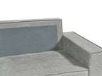 Corner Sofa Bed KARILA Fabric Grey with Storage 3 Seater Right Hand