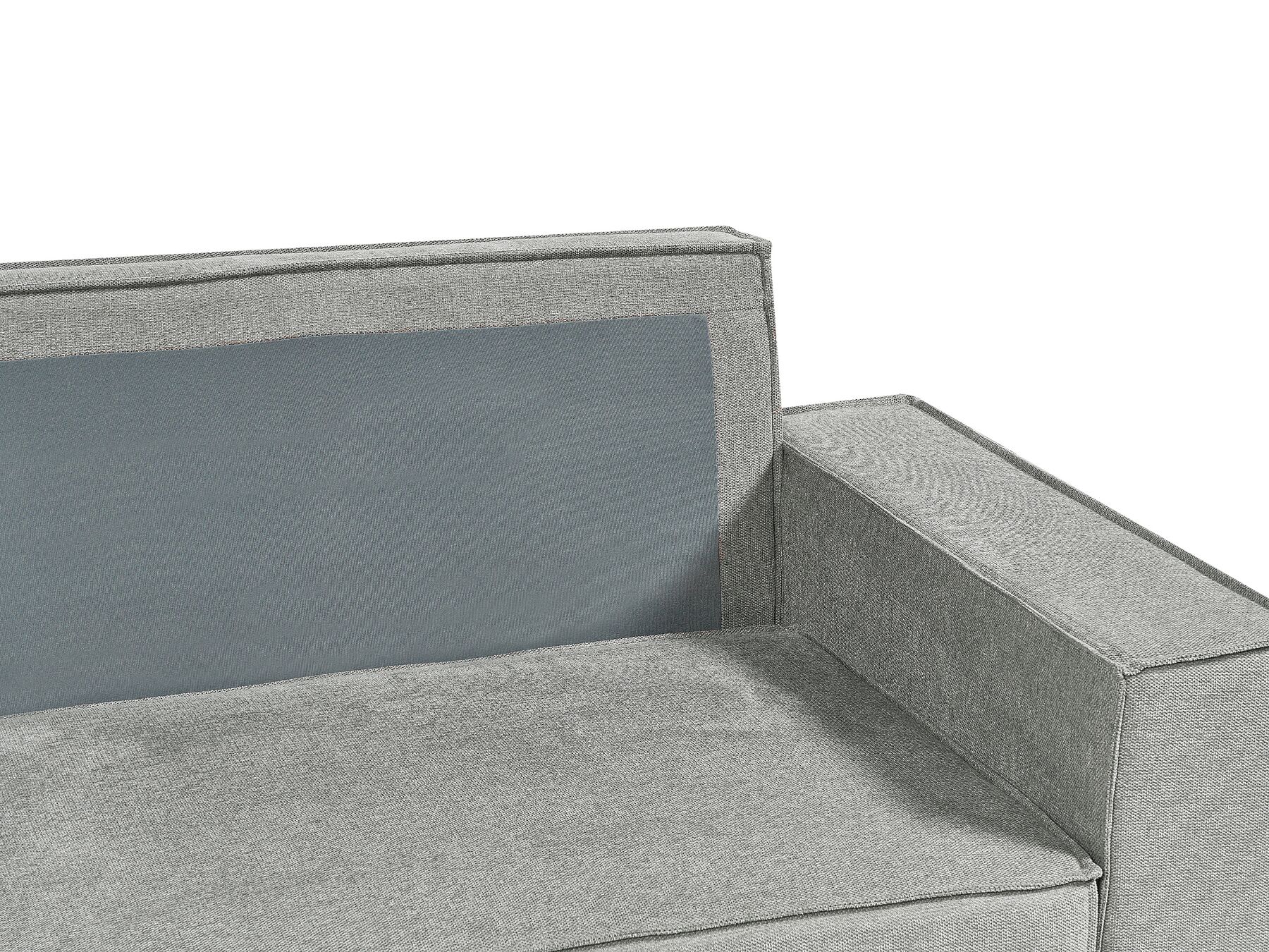 Corner Sofa Bed KARILA Fabric Grey with Storage 3 Seater Right Hand