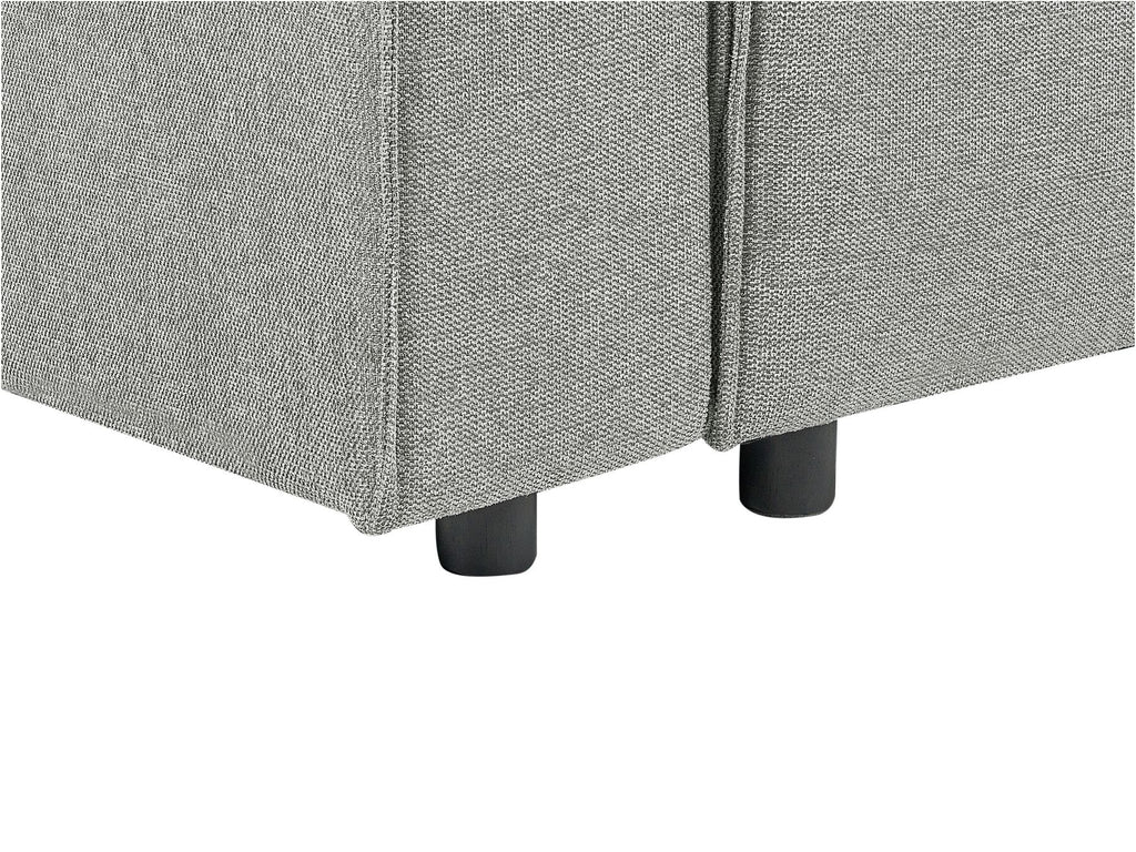 Corner Sofa Bed KARILA Fabric Grey with Storage 3 Seater Right Hand