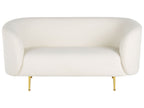 2 Seater Boucle Sofa White LOEN