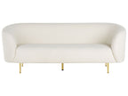 3 Seater Boucle Sofa White LOEN