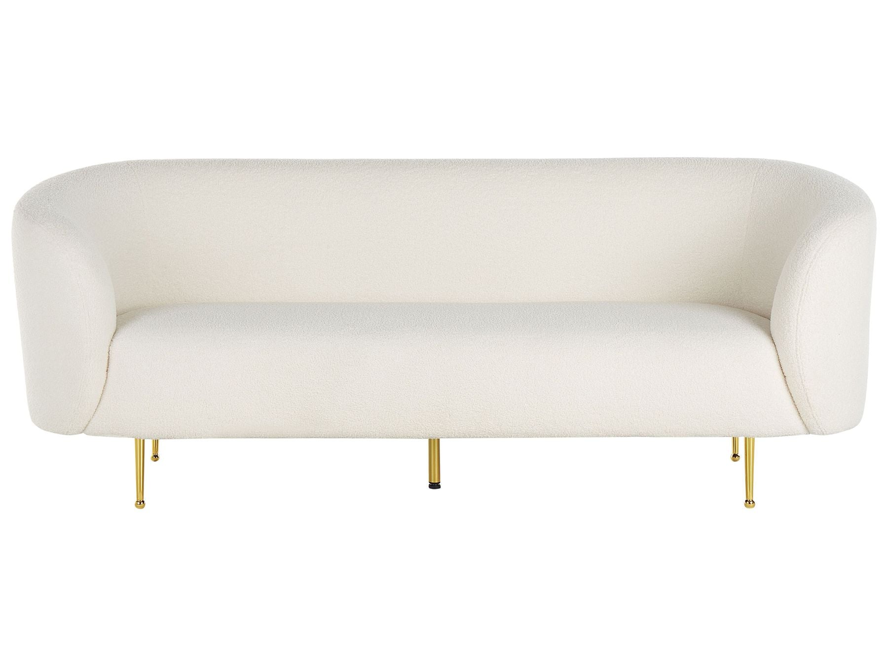 3 Seater Boucle Sofa White LOEN
