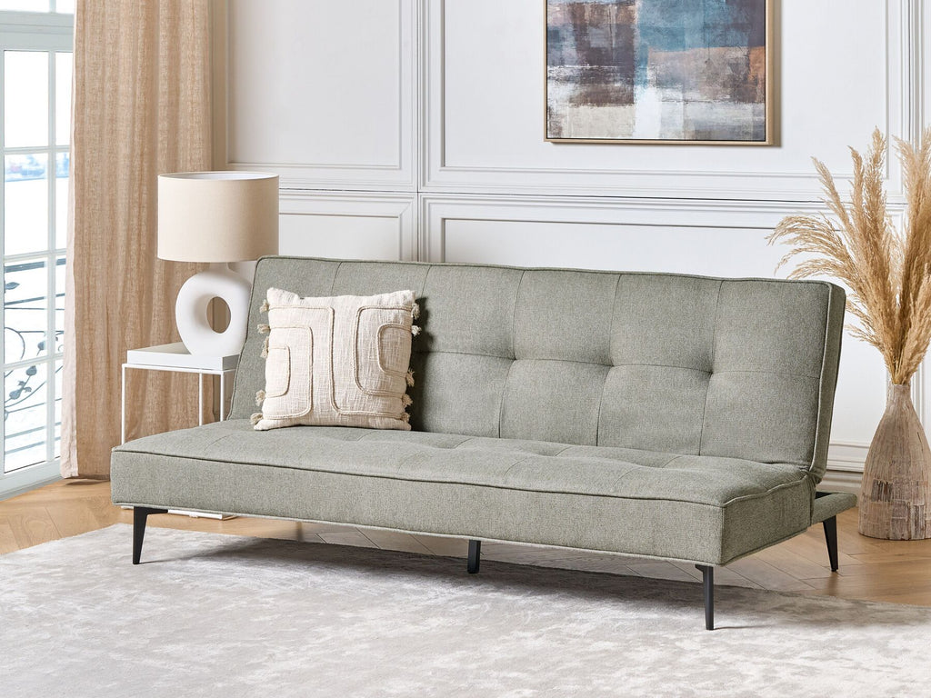 Sofa Bed ESSVIK Fabric Light Green 3 Seater